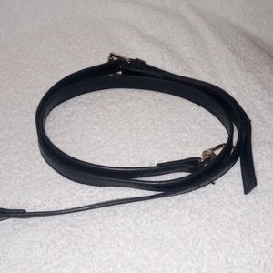 Louis Vuitton black leather strap